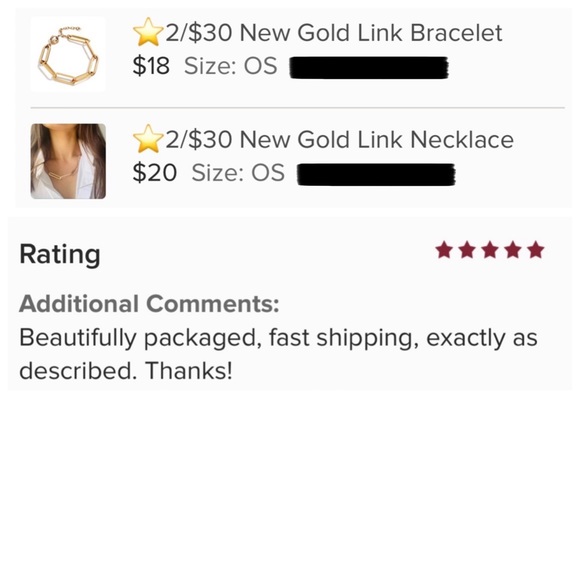 🍋2/$30 New Gold Link Necklace - Picture 5 of 5